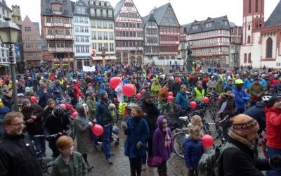 So schnell geht uns die Luft nicht aus! – This was the Radentscheid demo on January 27, 2019