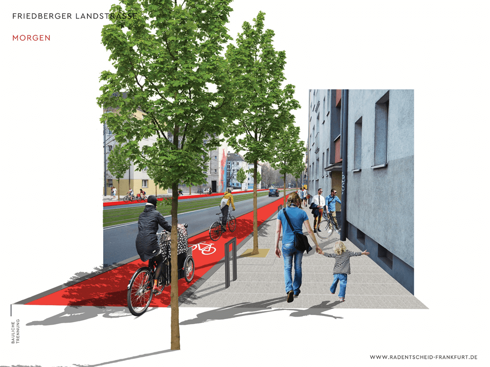 Frankfurts Weg zur Fahrradstadt: Phase 1