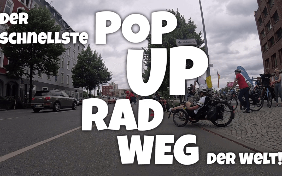 Der schnellste Pop-Up-Radweg der Welt!