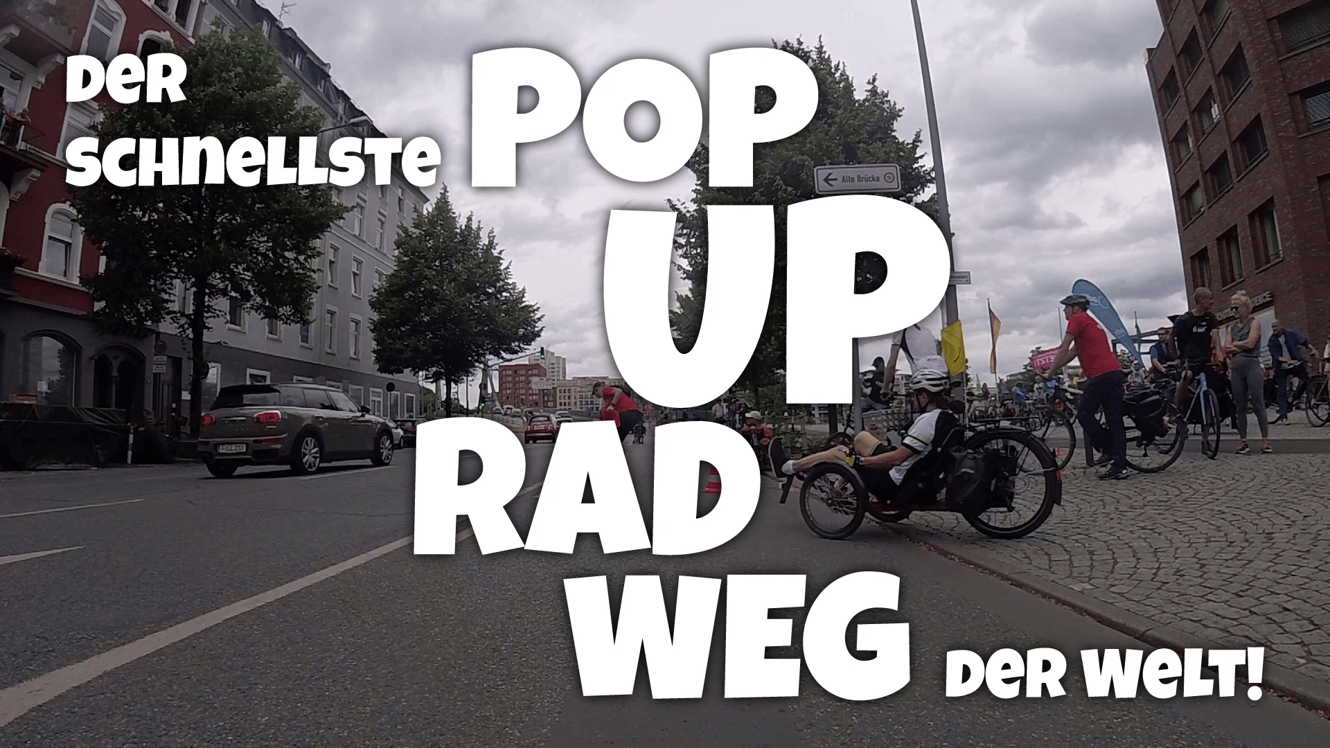 Der schnellste Pop-Up-Radweg der Welt!