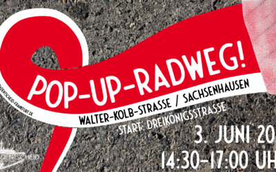 Pop-Up-Radweg Walter-Kolb-Straße!