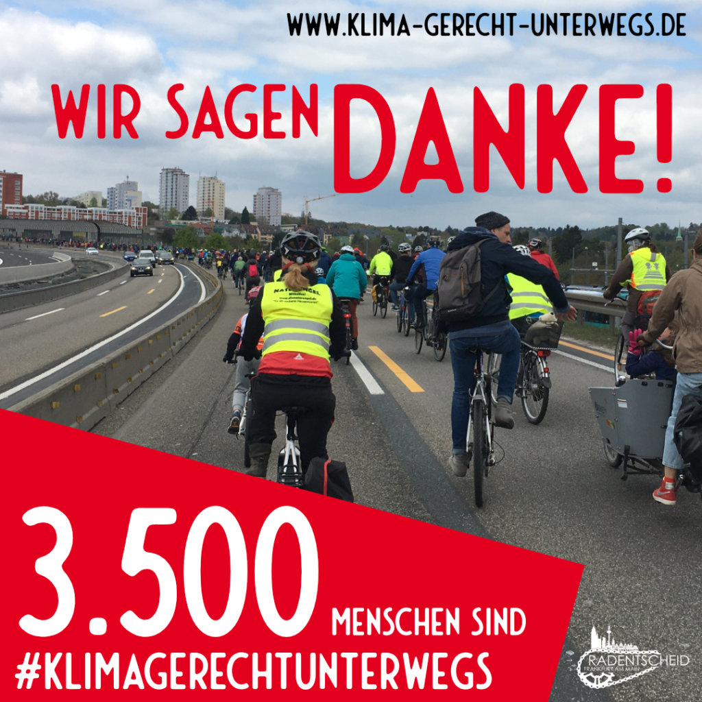 3.500 Menschen sind Klimagerecht Unterwegs!